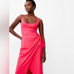 French Connection Vibrant Pink Wrapped Dress